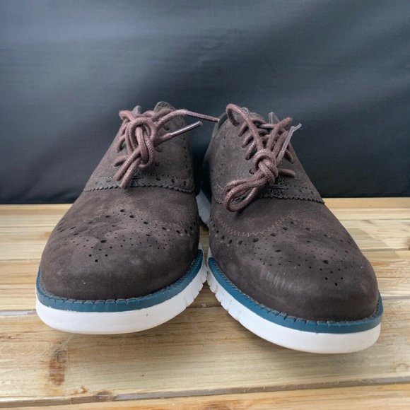 Cole Haan Zerogrand Wingtip Oxford Dark Brown SZ 8 - Picture 3 of 6